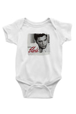 Elvis Presley Baskılı Unisex Beyaz Bebek Body - Zıbın