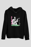 Elvis Presley Baskılı Unisex Siyah Hoodie