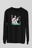 Elvis Presley Baskılı Unisex Siyah Sweatshirt