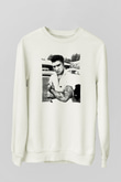 Elvis Presley Beyaz Unisex Sweatshirt