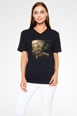 Emerson,Lake and Palmer Baskılı Unisex Siyah V Yaka Tişört