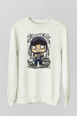 Eminem 8 Mile Baskılı Unisex Beyaz Sweatshirt