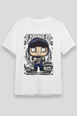 Eminem 8 Mile Baskılı Unisex Beyaz Tişört