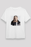 Eminem Baskılı Unisex Beyaz Tişört