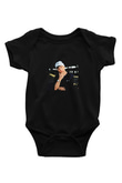 Eminem Baskılı Unisex Siyah Bebek Body - Zıbın