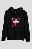 Eminem Baskılı Unisex Siyah Hoodie