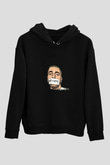 Eminem Baskılı Unisex Siyah Hoodie