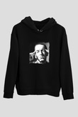 Eminem Baskılı Unisex Siyah Hoodie