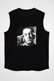 Eminem Baskılı Unisex Siyah Kolsuz Tişört