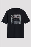 Emmure Baskılı Unisex Siyah Oversize Tişört