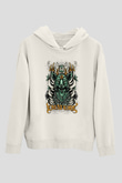 Emmure Beyaz Unisex Kapşonlu Sweatshirt