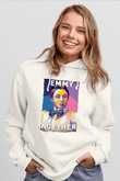 Emmy Noether Baskılı Unisex Ekru Hoodie