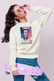 Emmy Noether Baskılı Unisex Ekru Sweatshirt