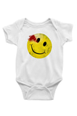 Emoji BaskılıBeyaz  Bebek Body - Zıbın