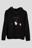 Emperor Baskılı Unisex Siyah Hoodie