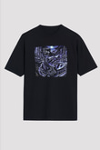 Emperor Baskılı Unisex Siyah Oversize Tişört