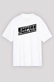 Empire Strikes Back Beyaz Unisex Oversize Tişört