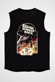 Empire Strikes Back Siyah Unisex  Kolsuz Tişört