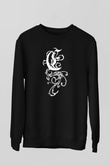 Empyrium Baskılı Unisex Siyah Sweatshirt