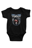 Enforcer Baskılı Unisex Siyah Bebek Body - Zıbın
