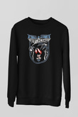 Enforcer Baskılı Unisex Siyah Sweatshirt