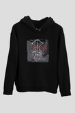 Enslaved Baskılı Unisex Siyah Hoodie