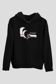 Enslaved Baskılı Unisex Siyah Hoodie