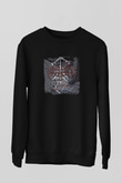 Enslaved Baskılı Unisex Siyah Sweatshirt