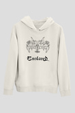 Enslaved Beyaz Unisex Kapşonlu Sweatshirt