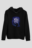 Enter Shikari Baskılı Unisex Siyah Hoodie