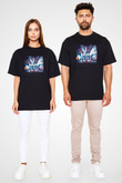 Enter Shikari Baskılı Unisex Siyah Oversize Tişört