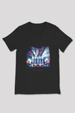 Enter Shikari Baskılı Unisex Siyah V Yaka Tişört