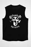 Entombed Baskılı Unisex Siyah Kolsuz Tişört
