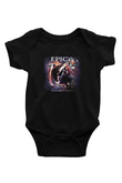 Epica Baskılı Unisex Siyah Bebek Body - Zıbın