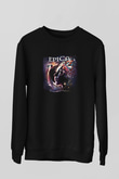 Epica Baskılı Unisex Siyah Sweatshirt