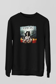 Epica Baskılı Unisex Siyah Sweatshirt