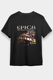 Epica Baskılı Unisex Siyah Tişört