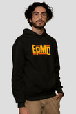 EPMD Siyah Unisex Kapüşonlu Sweatshirt