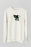 Eren Jaeger Baskılı Beyaz Unisex Sweatshirt