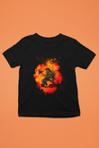 Eren Jaeger Baskılı Unisex Siyah Çocuk Tişört - Tshirt