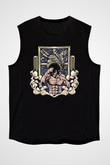 Eren Jaeger Baskılı Unisex Siyah Kolsuz Tişört - Tshirt