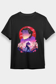 Eren Jaeger Baskılı Unisex Siyah Tişört - Tshirt