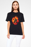 Eren Jaeger Baskılı Unisex Siyah Tişört - Tshirt