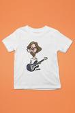 Eric Clapton Baskılı Beyaz Unisex Çocuk Tişört