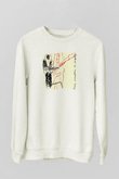 Eric Clapton Baskılı Unisex Beyaz Sweatshirt