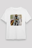 Eric Clapton Baskılı Unisex Beyaz Tişört