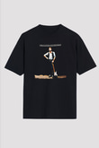 Eric Clapton Baskılı Unisex Siyah Oversize Tişört