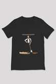 Eric Clapton Baskılı Unisex Siyah V Yaka Tişört