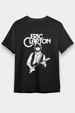 Eric Clapton Siyah Unisex Tişört T-Shirt - TişörtFabrikası