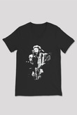 Eric Clapton Siyah Unisex V Yaka Tişört T-Shirt